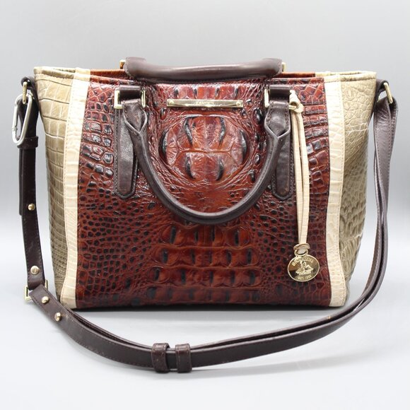 BRAHMIN ARNO Pecan Handbag - Picture 1 of 3